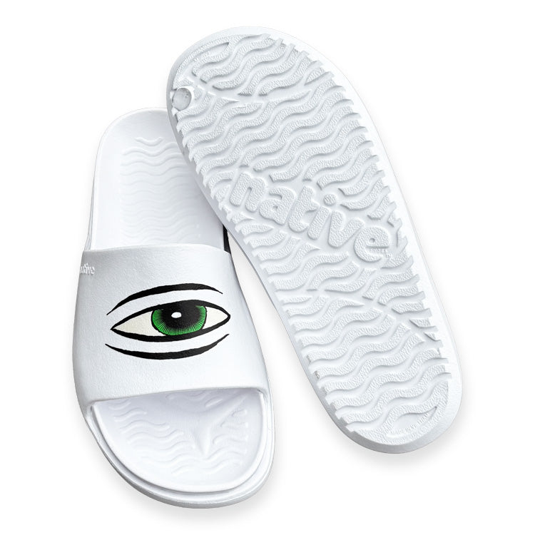 TOY MACHINE X NATIVE SHOES - SECT EYE SLIDES