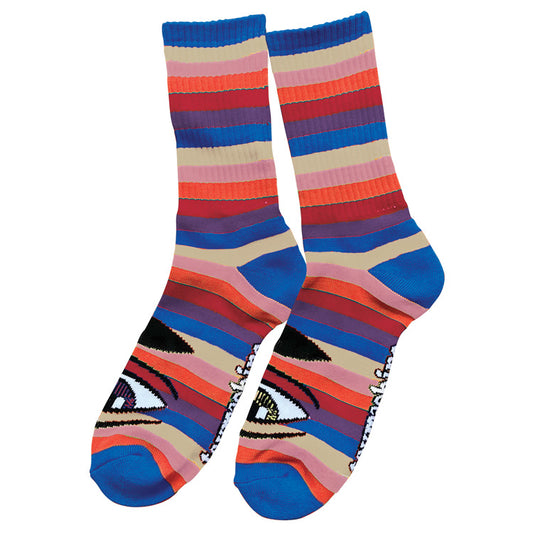SECT EYE BLUE RAINBOW SOCK